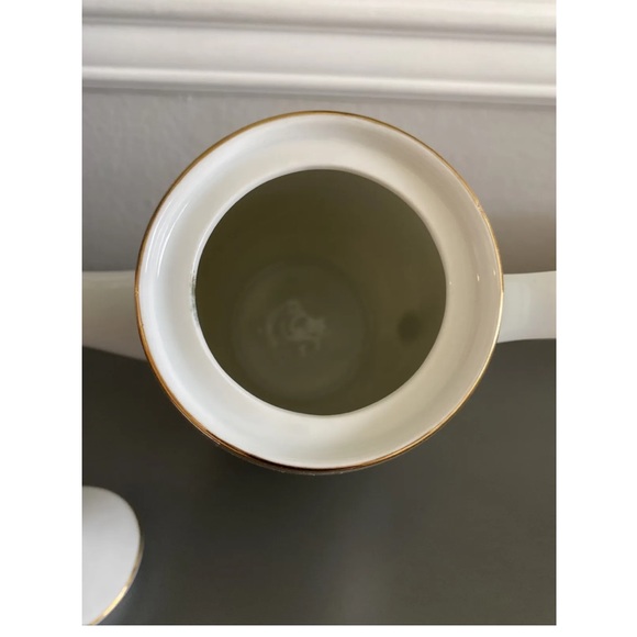 Royalton China Translucent Porcelain Golden Elegance Coffee Pot - Picture 5 of 9